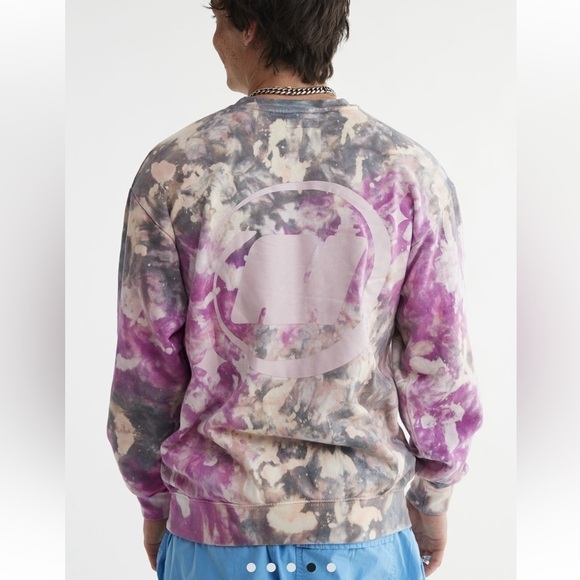 Urban Outfitters Sweatshirt Tie Dye Cosmo Crew Neck Large NWT Market - Picture 4 of 14